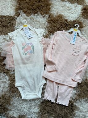 Brand New Carters Spring Baby Girl Outfits 12 Month
